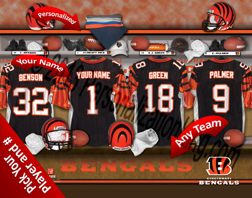 Cincinnati Bengals Personalized Prints Cincinnati Bengals Personalized Prints